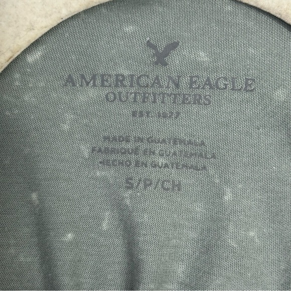 American Eagle Distressed Deconstructed Gorpcore Grunge Ruffle Flounce Top Sz S - Picture 4 of 11